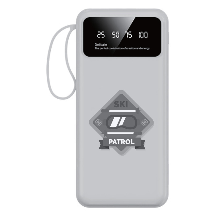 Compact LED Power Bank with Flashlight 8000mAh 16