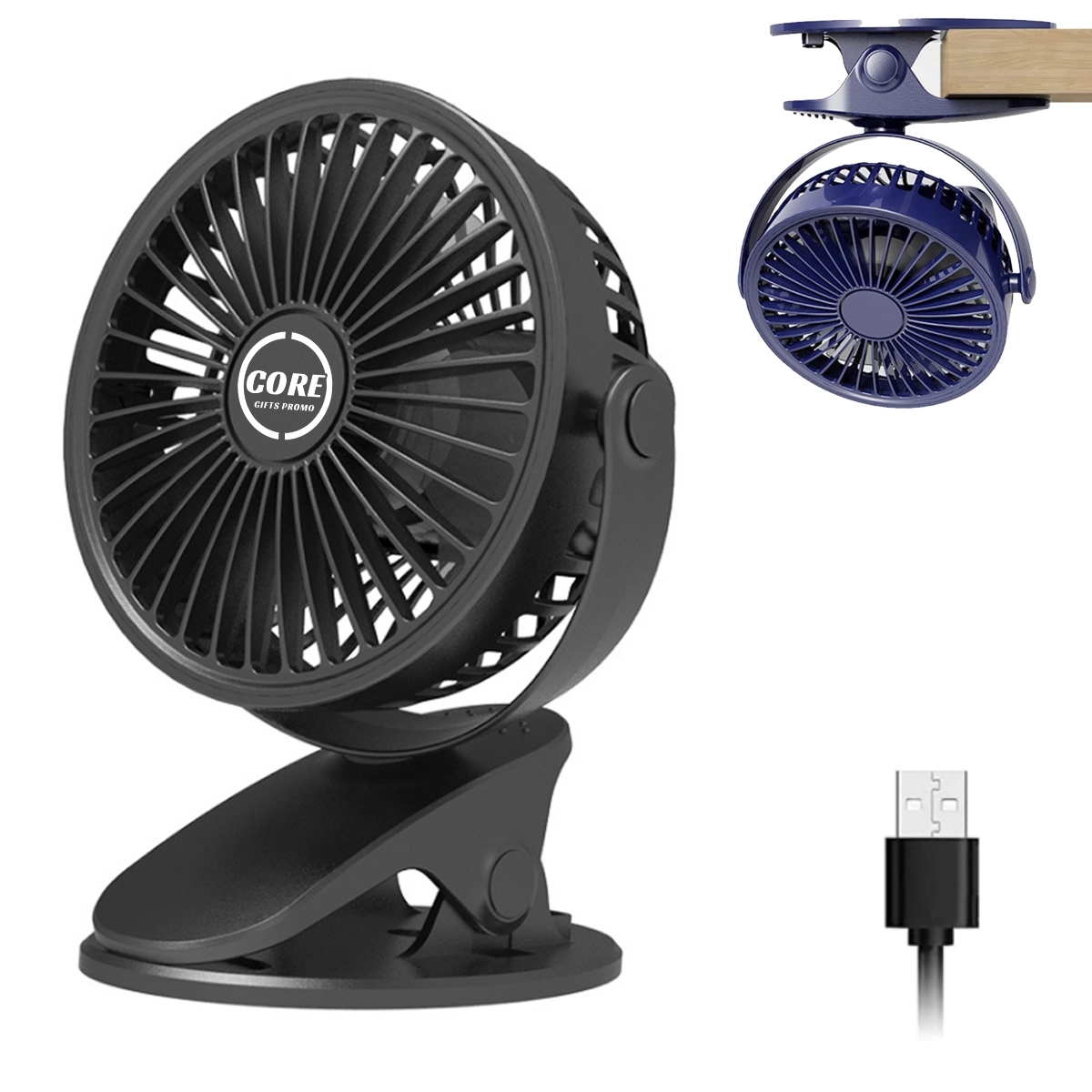 Usb Powered Small Clip On Fan With Sturdy Clamp 2