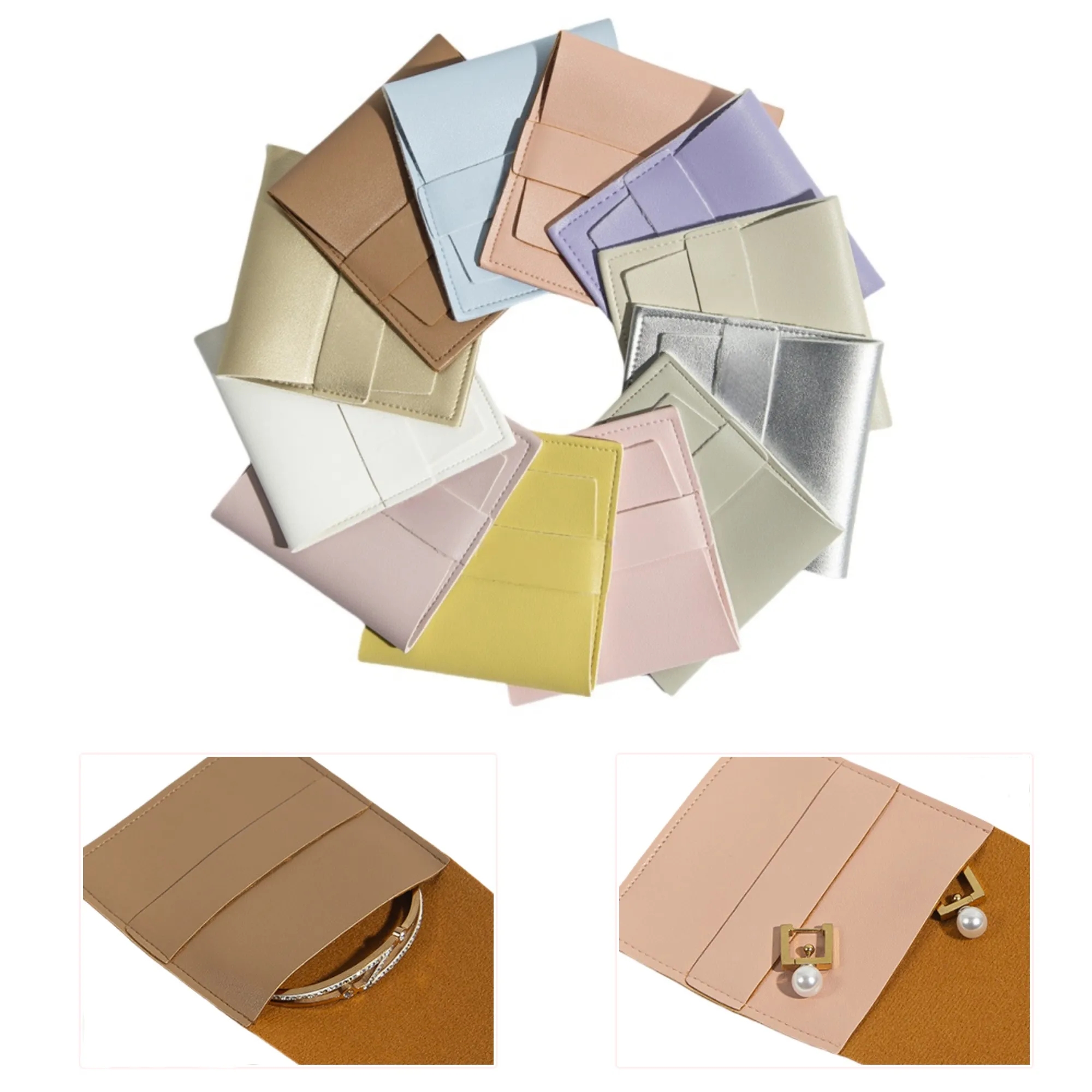 Flap PU Jewelry Storage Bag 4