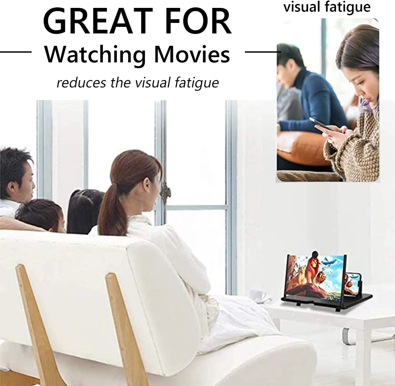 10inch Foldable Phone Stand with Screen Amplifie 6