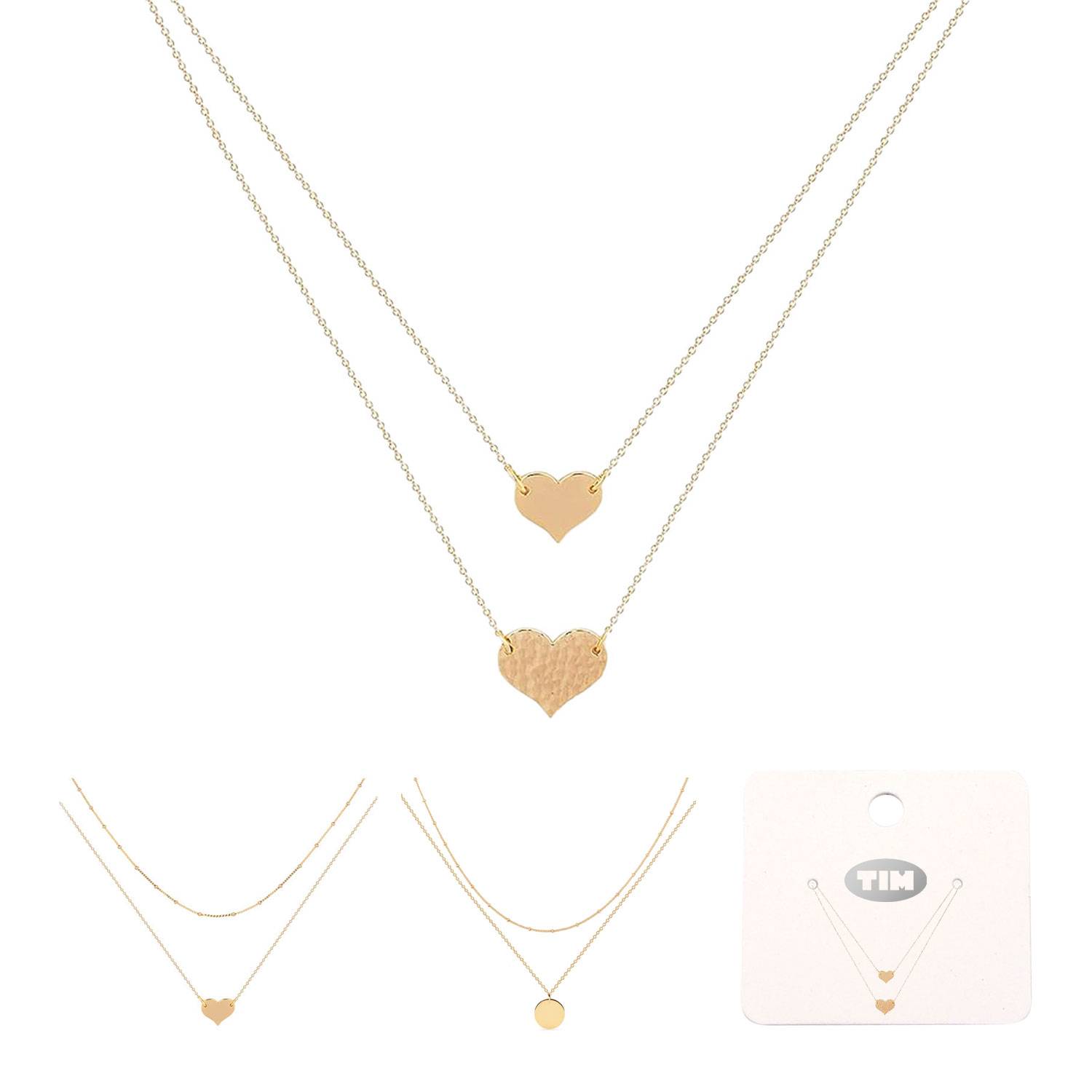 18K Gold Plated Heart Necklace 1