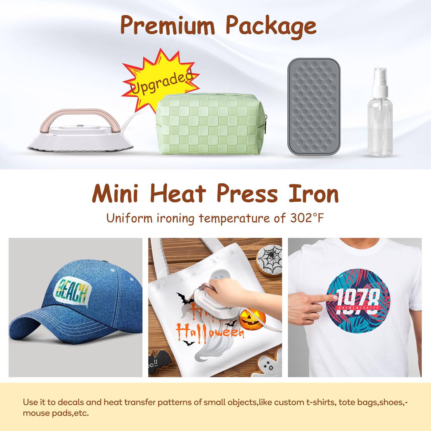 Lightweight Portable Handheld Mini Electric Travel Iron 4