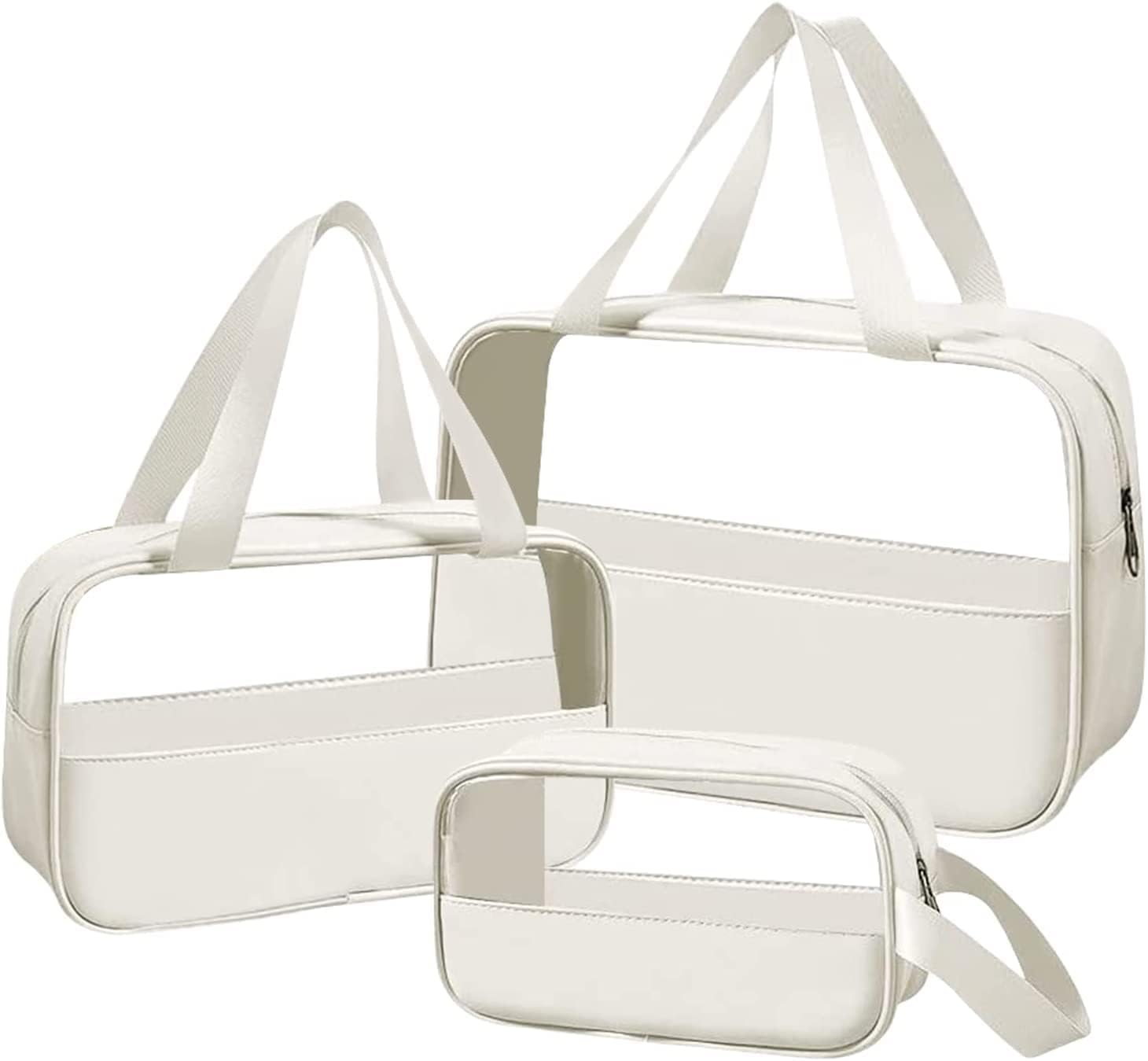 Travel Clear PVC&PU Cosmetic Makeup Bag for Women 7