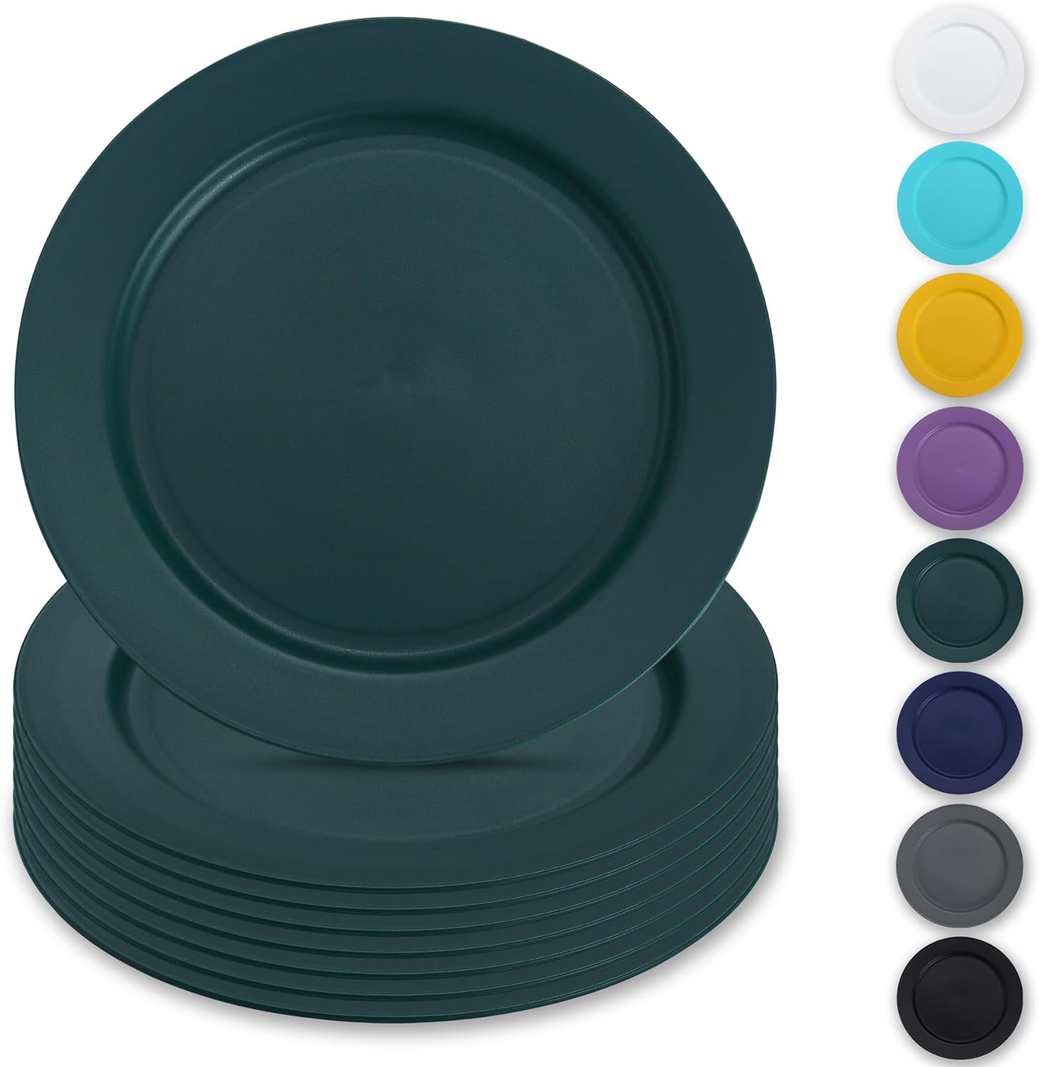 Reusable Flat Dinner Plates 9