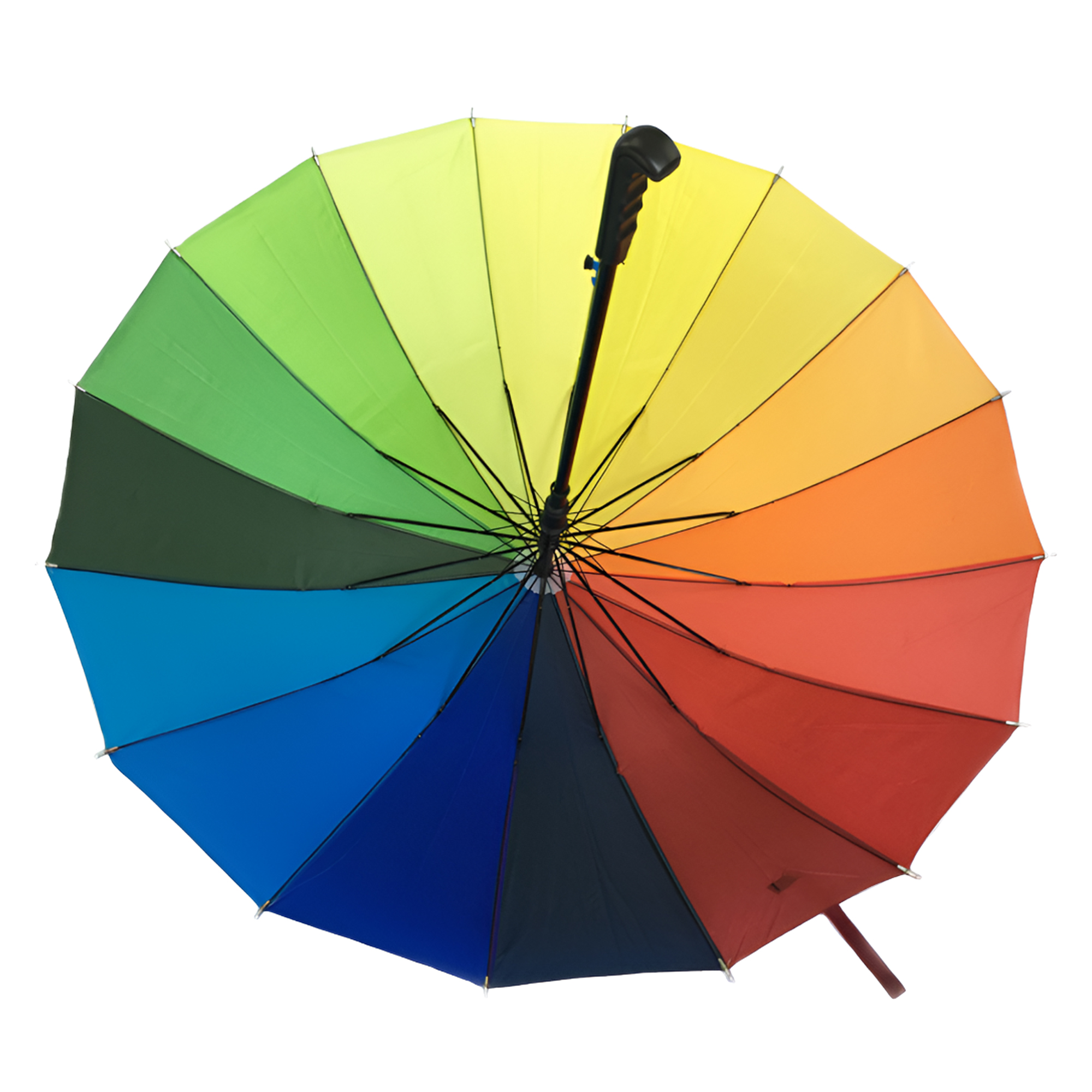MOQ 50 PCS Stylish 16 Ribs Rainbow Umbrella 4
