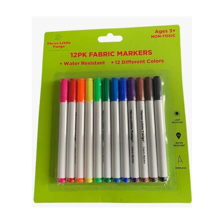 Fabric Markers - 12 Colors 2