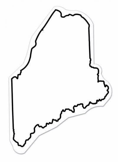 Maine State Shape Magnet - Full Color, custom magnet with logo imprint 2