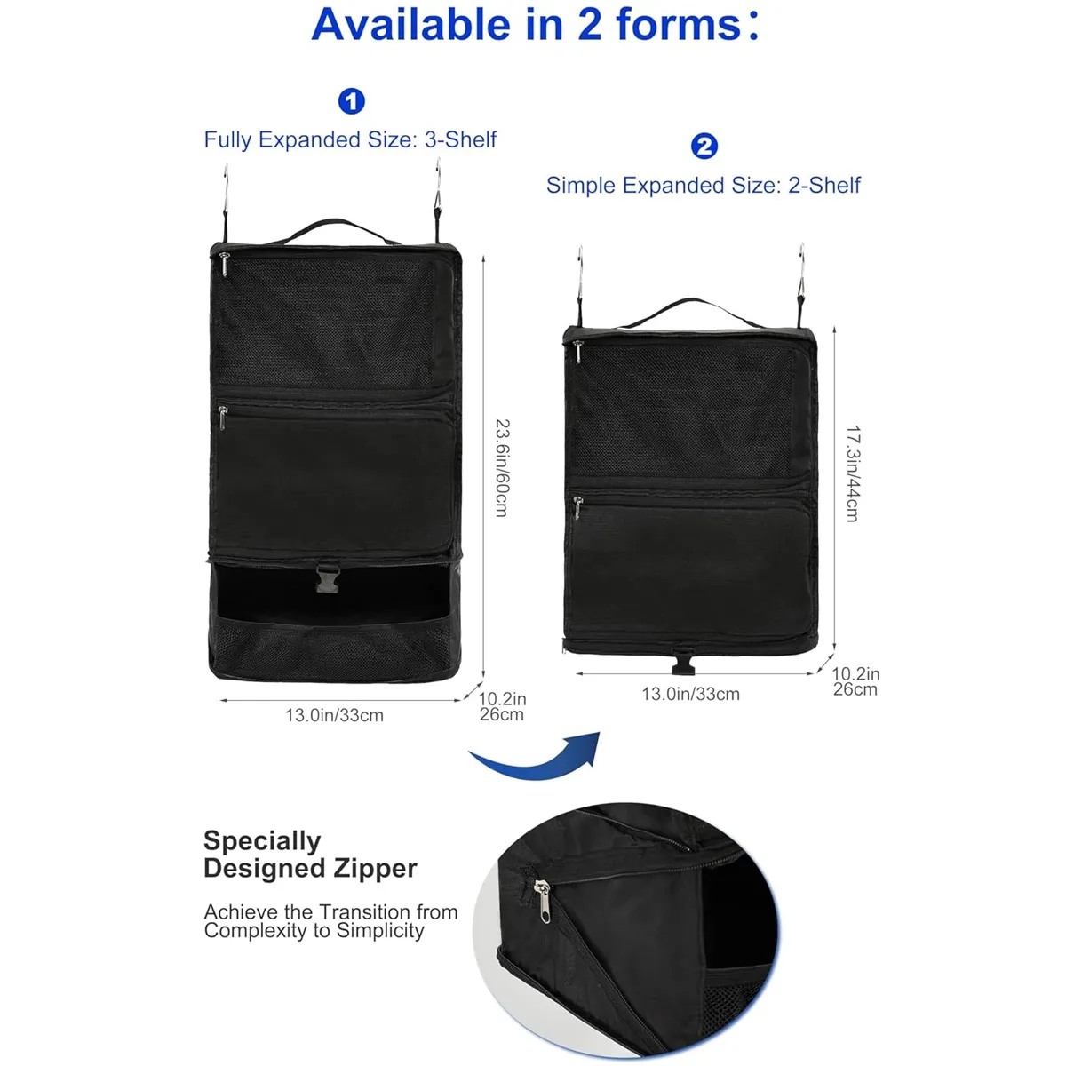 Travel Hanging Collapsible Compression Garment Organiser 4