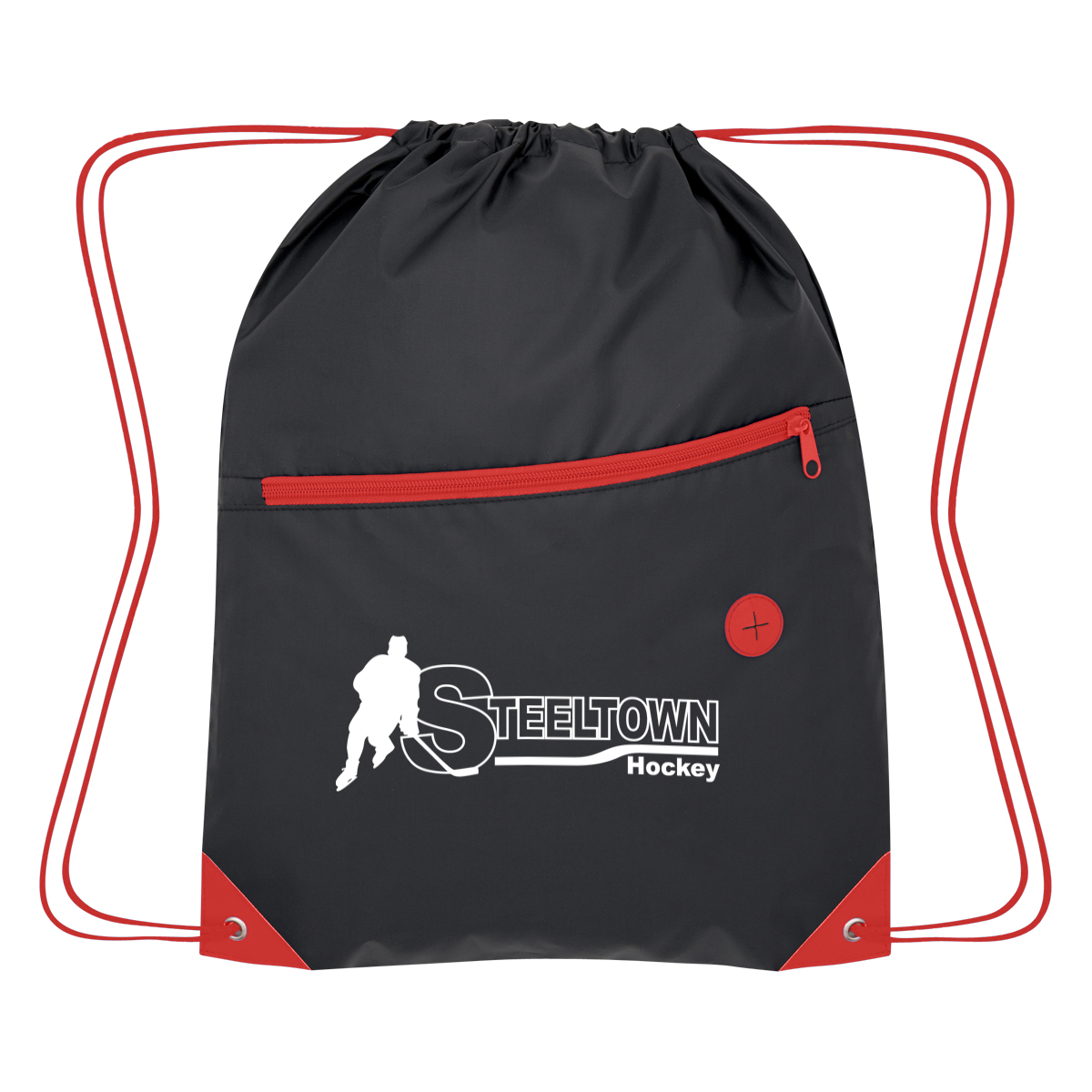 Color Pop Recycled Drawstring Bag 12