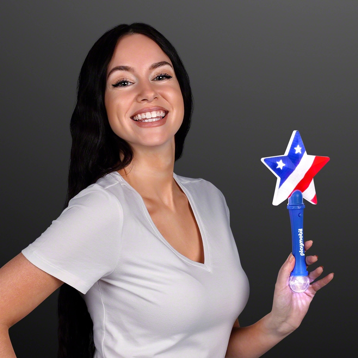 US Flag Star Light Up Wand 4