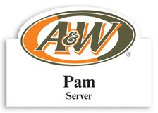Laminated Personalized Name Badge (2x2.875") Rectangle w/Oval bump