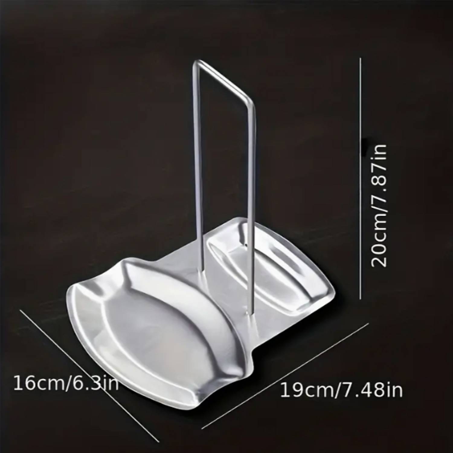 Stainless Steel Kitchen Lid and Spoon Rest Organizer 2