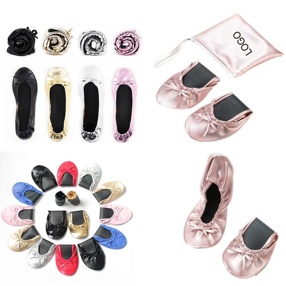 PU Indoor Foldable Ballet Shoes 1