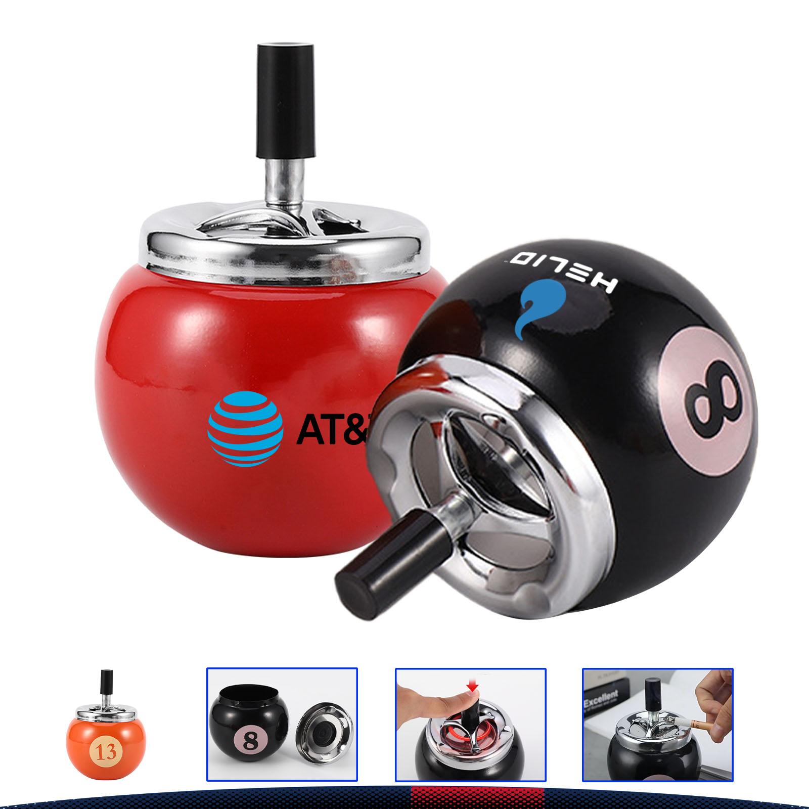 Billiard Shaped Ashtray 4