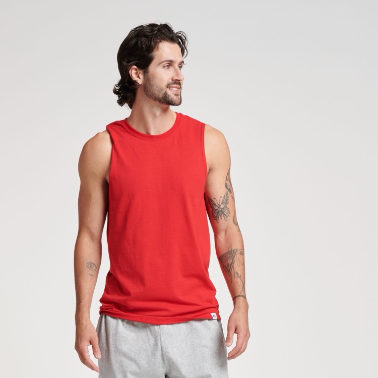 RUSSELL ATHLETIC DRI-POWER® CVC Performance Unisex Muscle T-Shirt 17