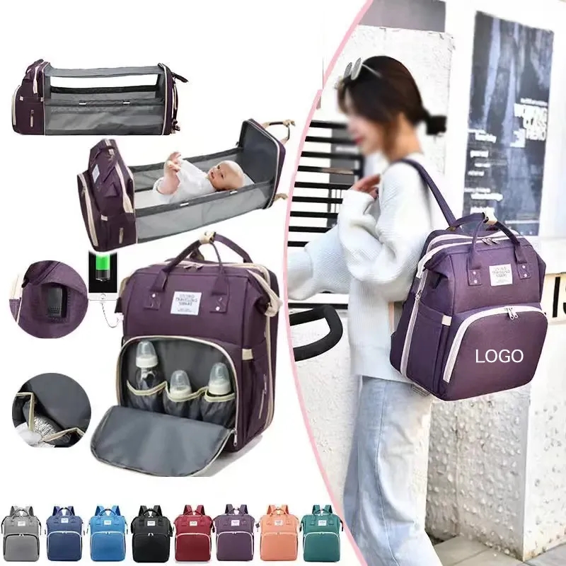 Diaper Bag Backpack with Changing Station 2