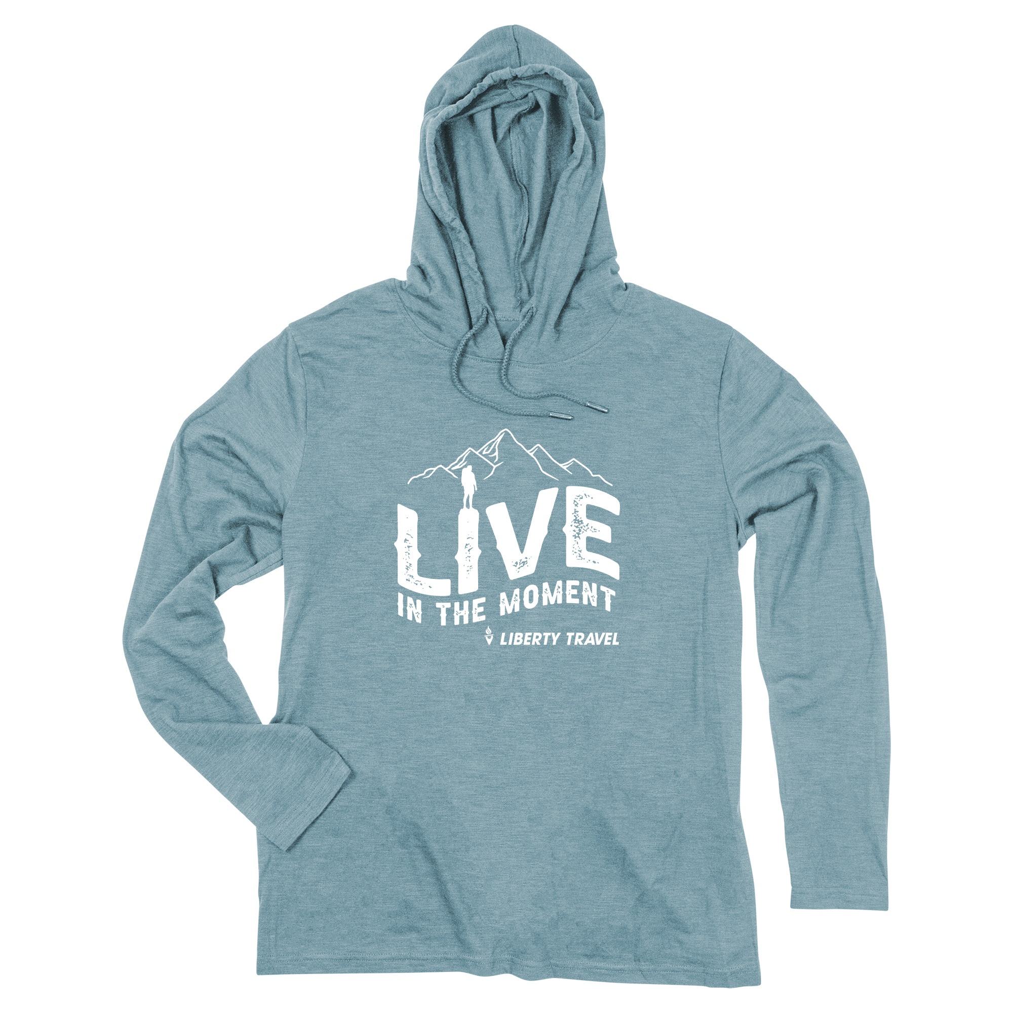 ACE Adult Long Sleeve Slub Hooded T-Shirt 1