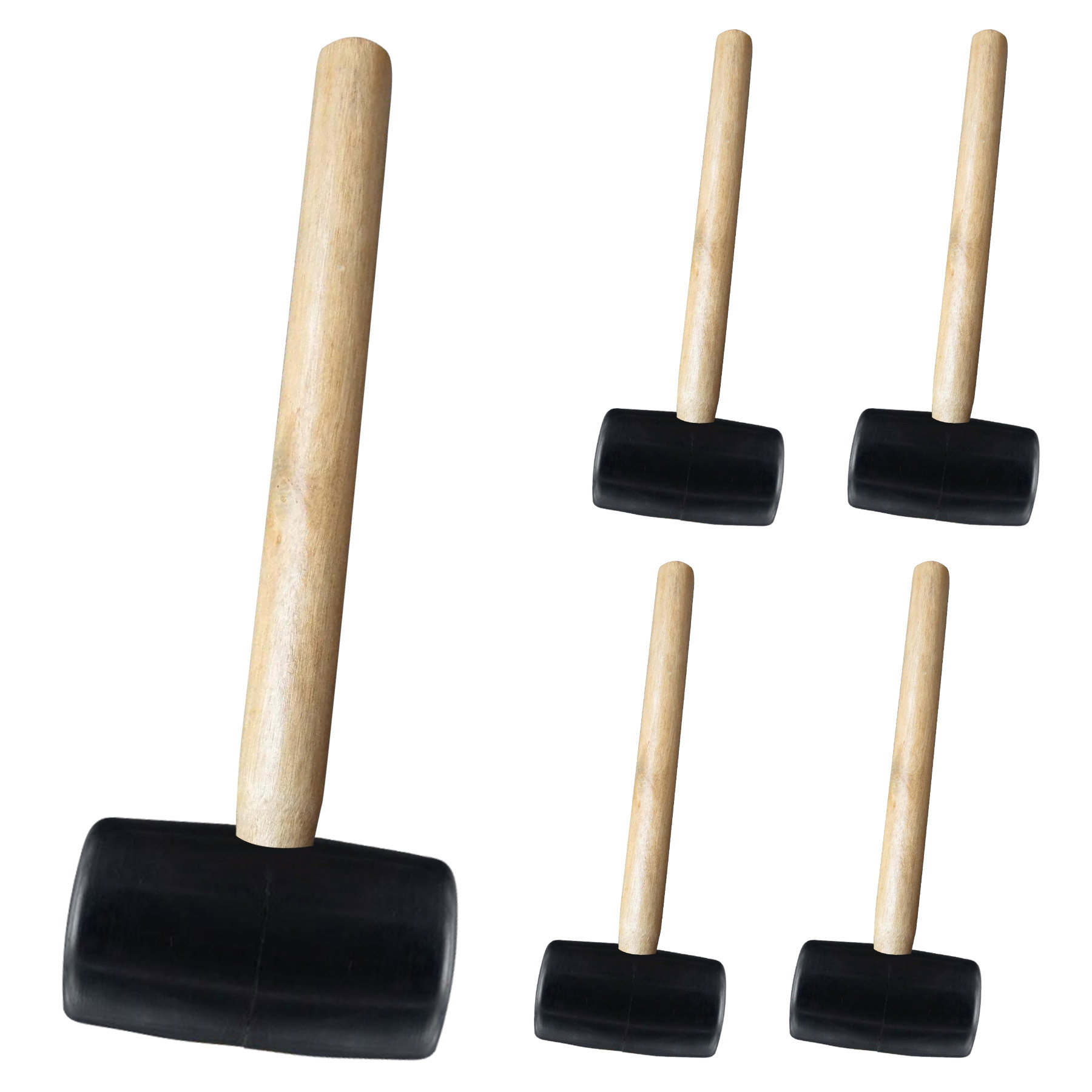 Rubber Mallet Hammer With Wood Handle 2
