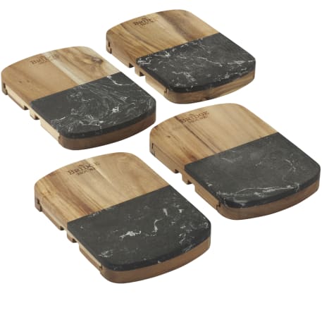 Black Marble Cheese Board Set with Knives 68
