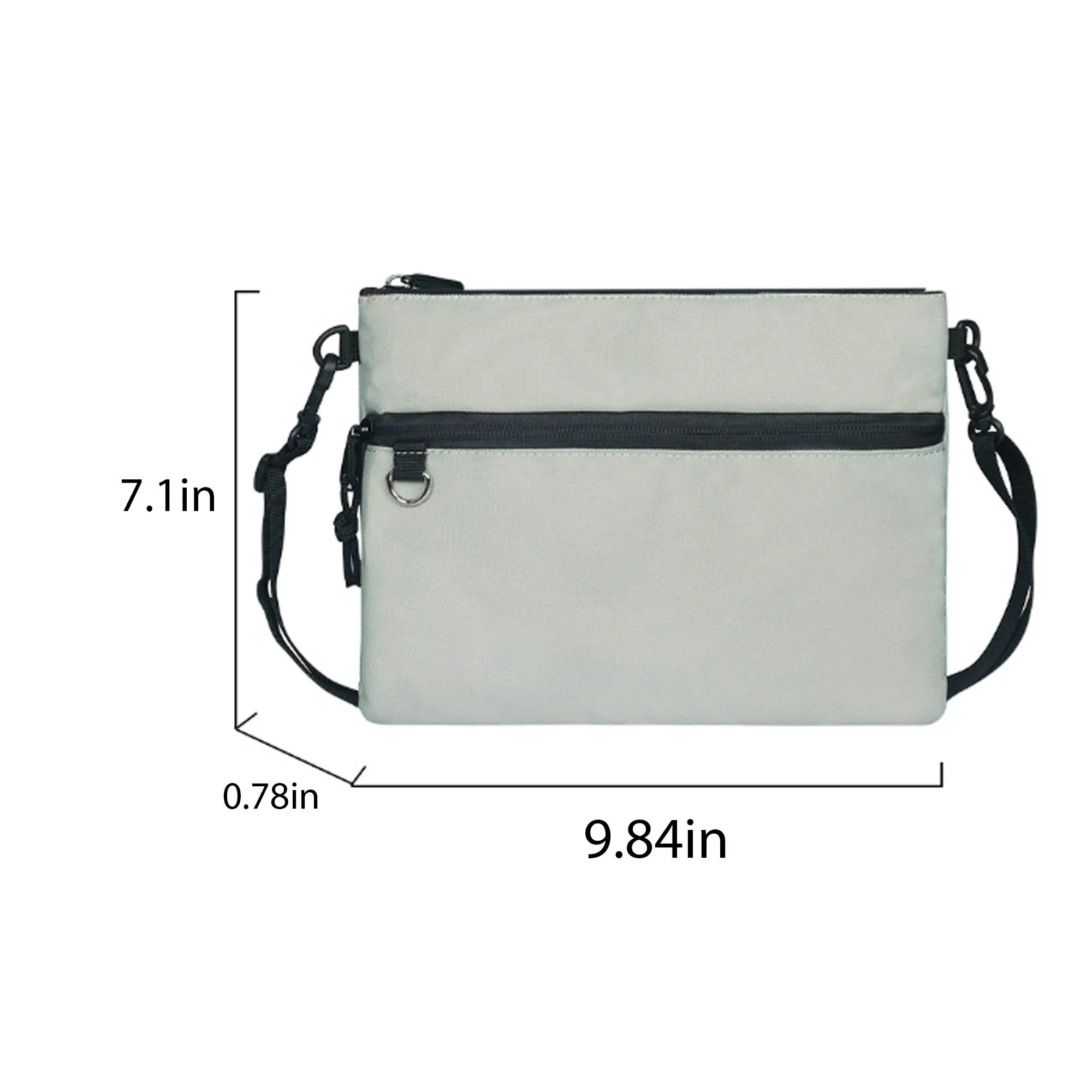 Durable Polyester Crossbody Bag With Adjustable Strap 6