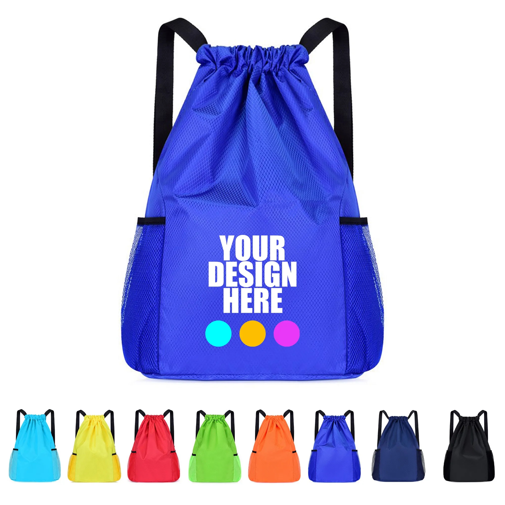 Oxford Cloth Sports Drawstring Backpack 3