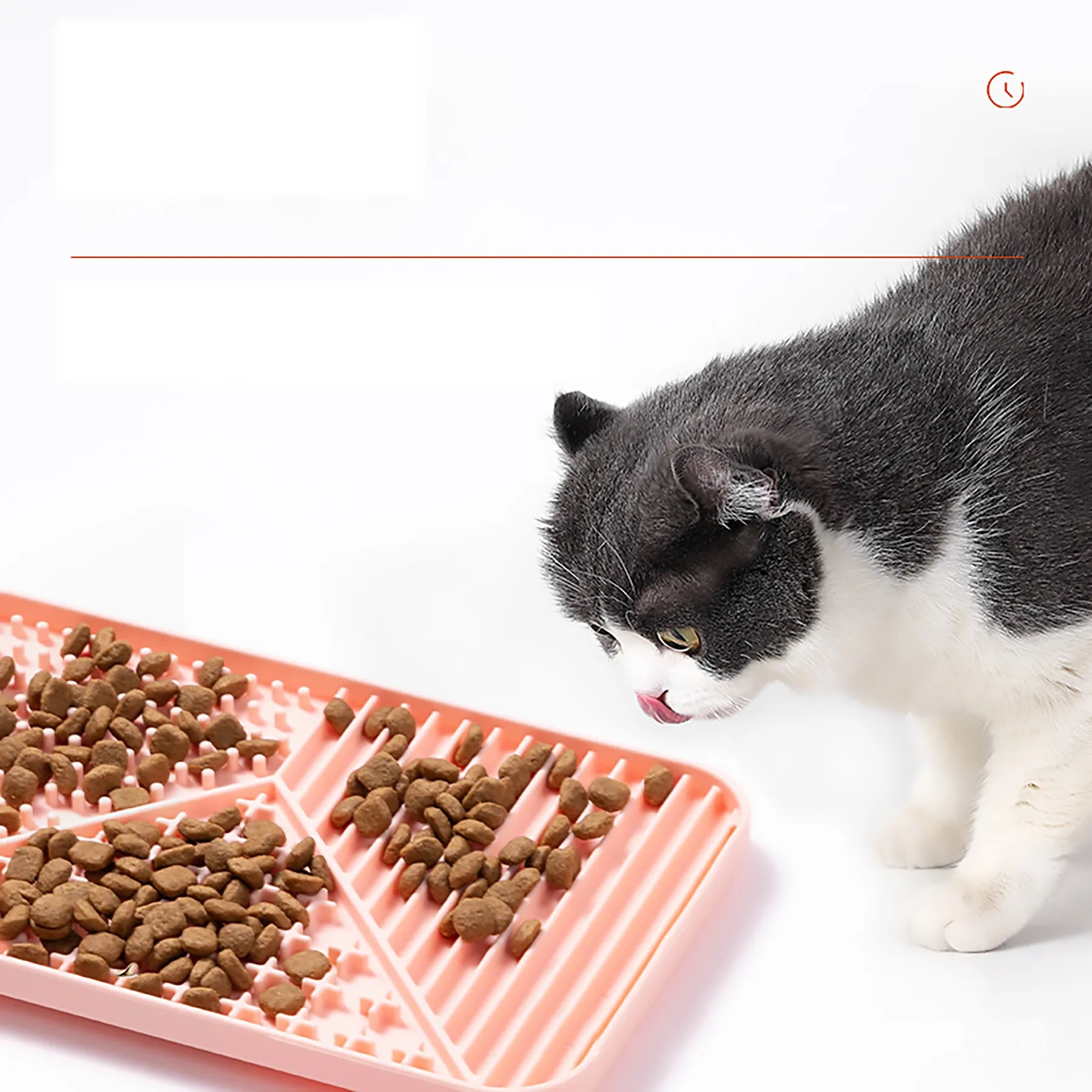 Silicone Rectangular Pet Slow Food Mat 3