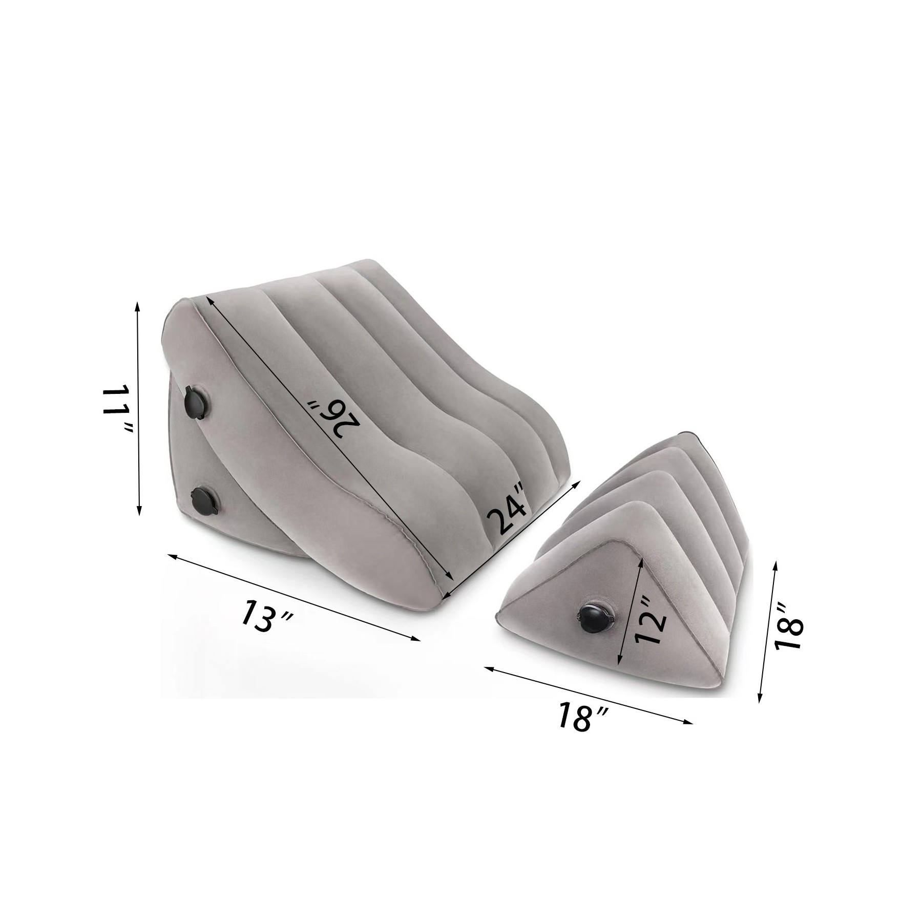 Inflatable Bed Wedge Pillow Set 3