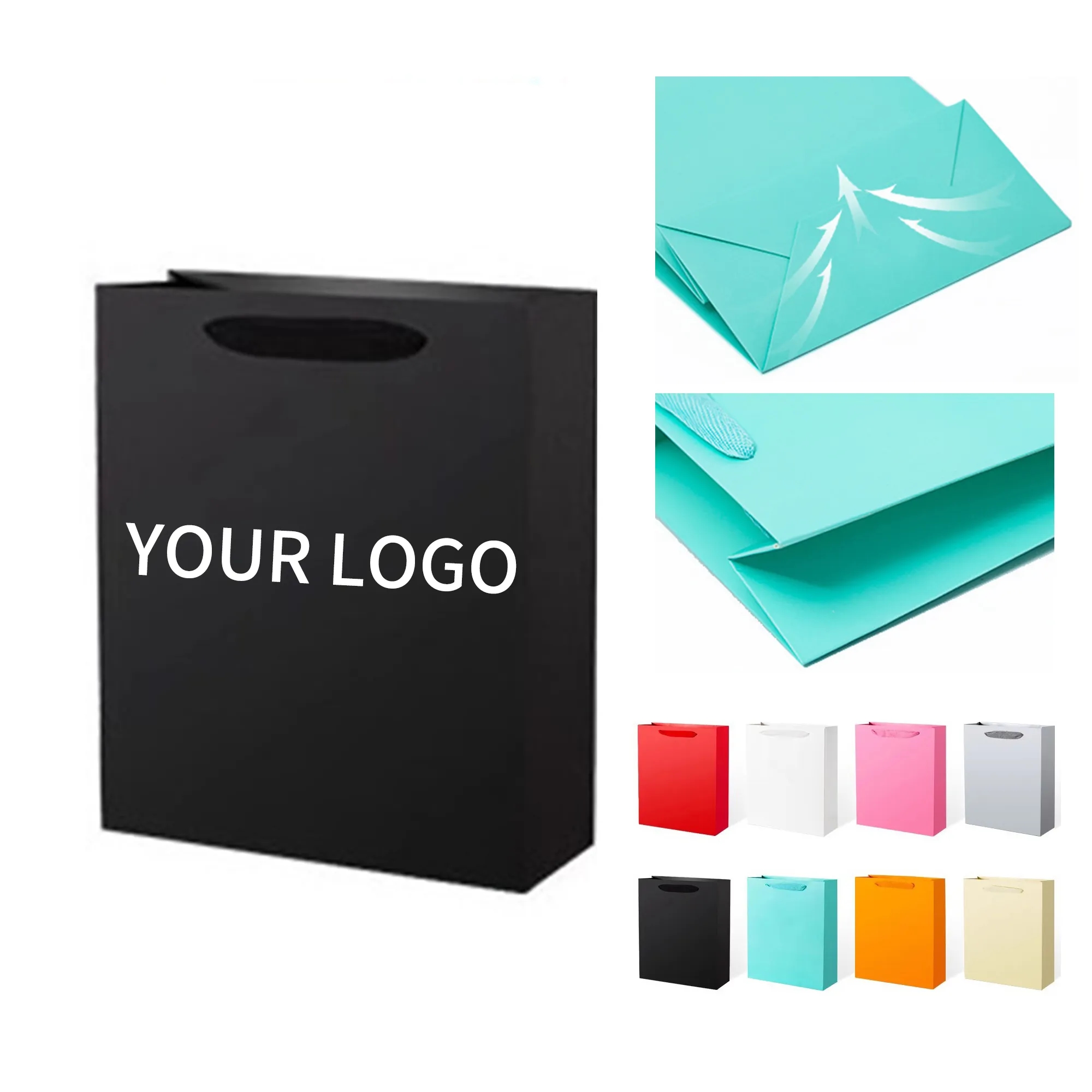 White Card Paper Bag 5.52inch 8