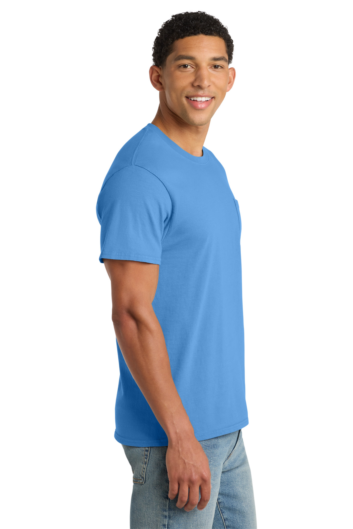Port & Co Beach Wash Garment-Dyed Pocket Tee. PC099P 24