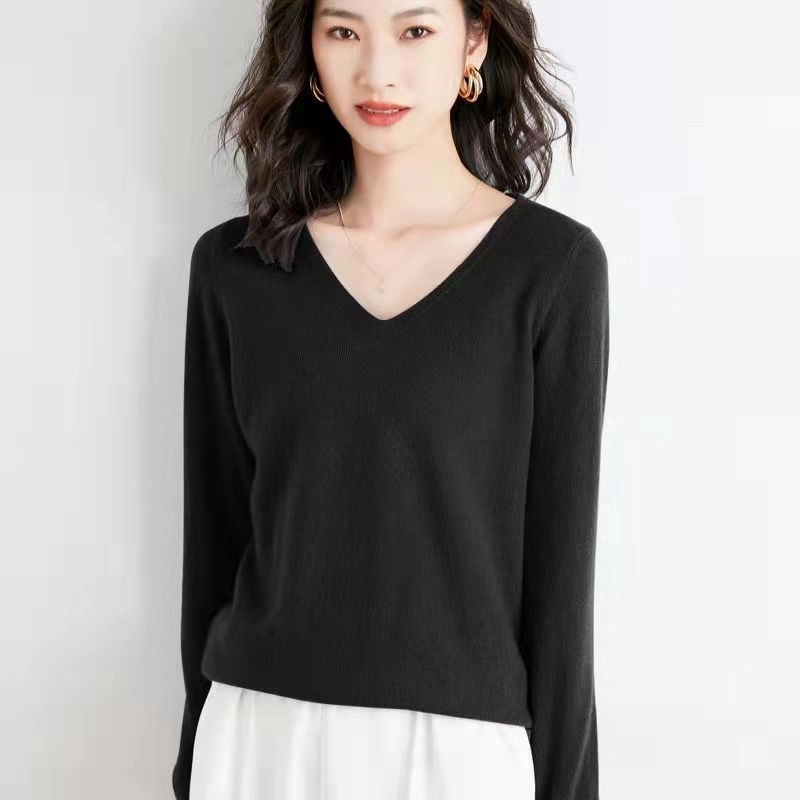 Ladies' V-Neck Sweater 5