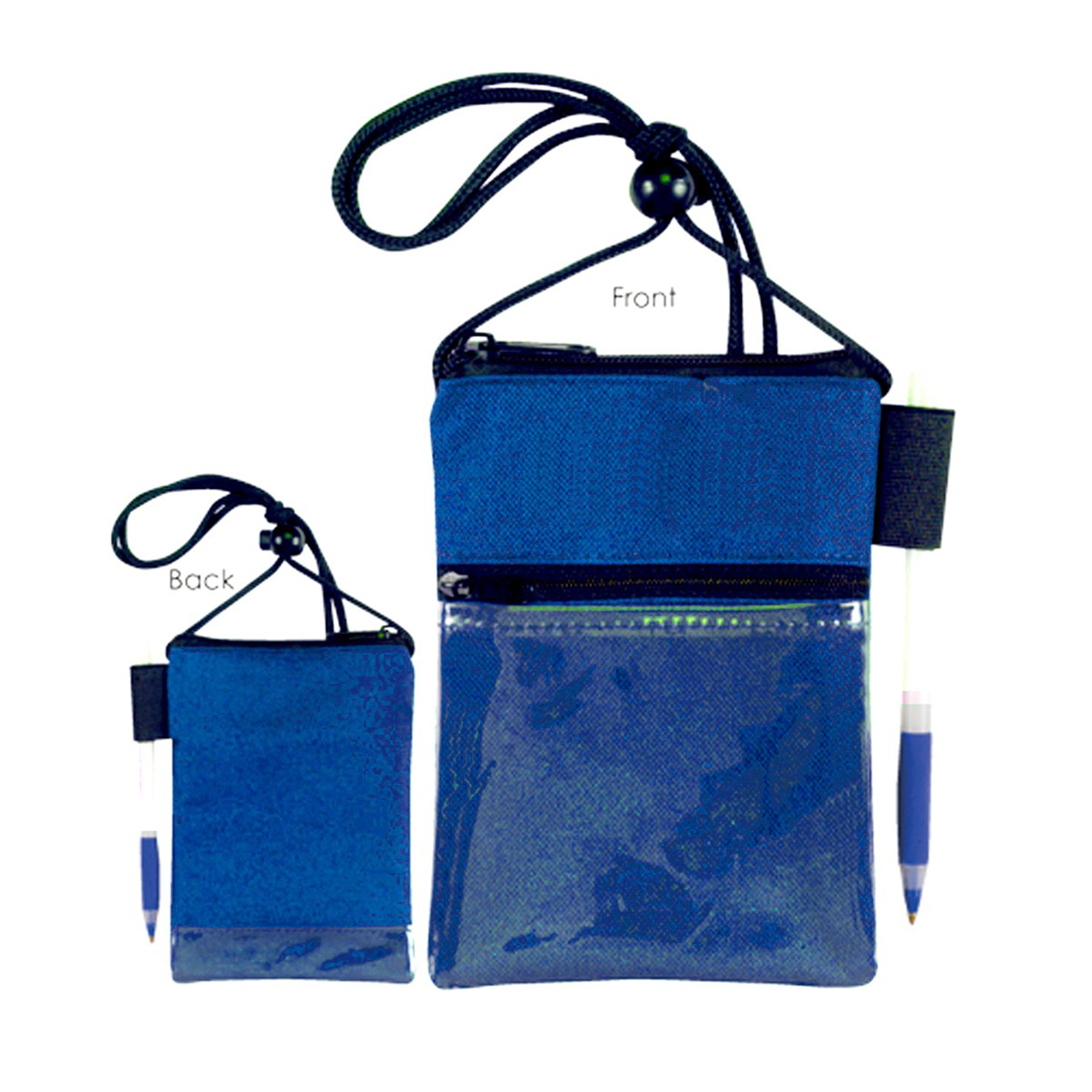 600 Denier Polyester Dual Zipper Pocket Badge Holder 3