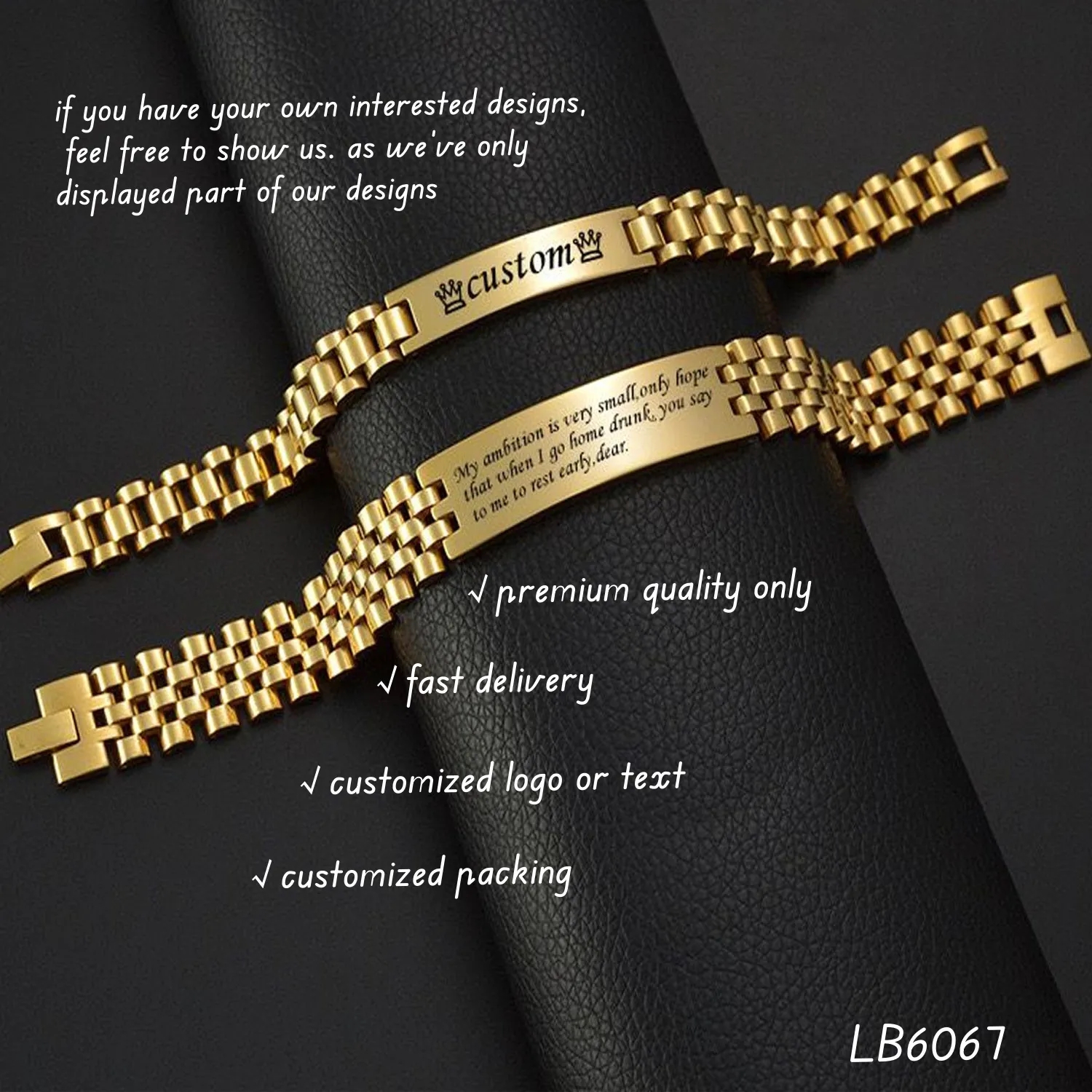 Custom Stainless Steel Bracelet for Men 7