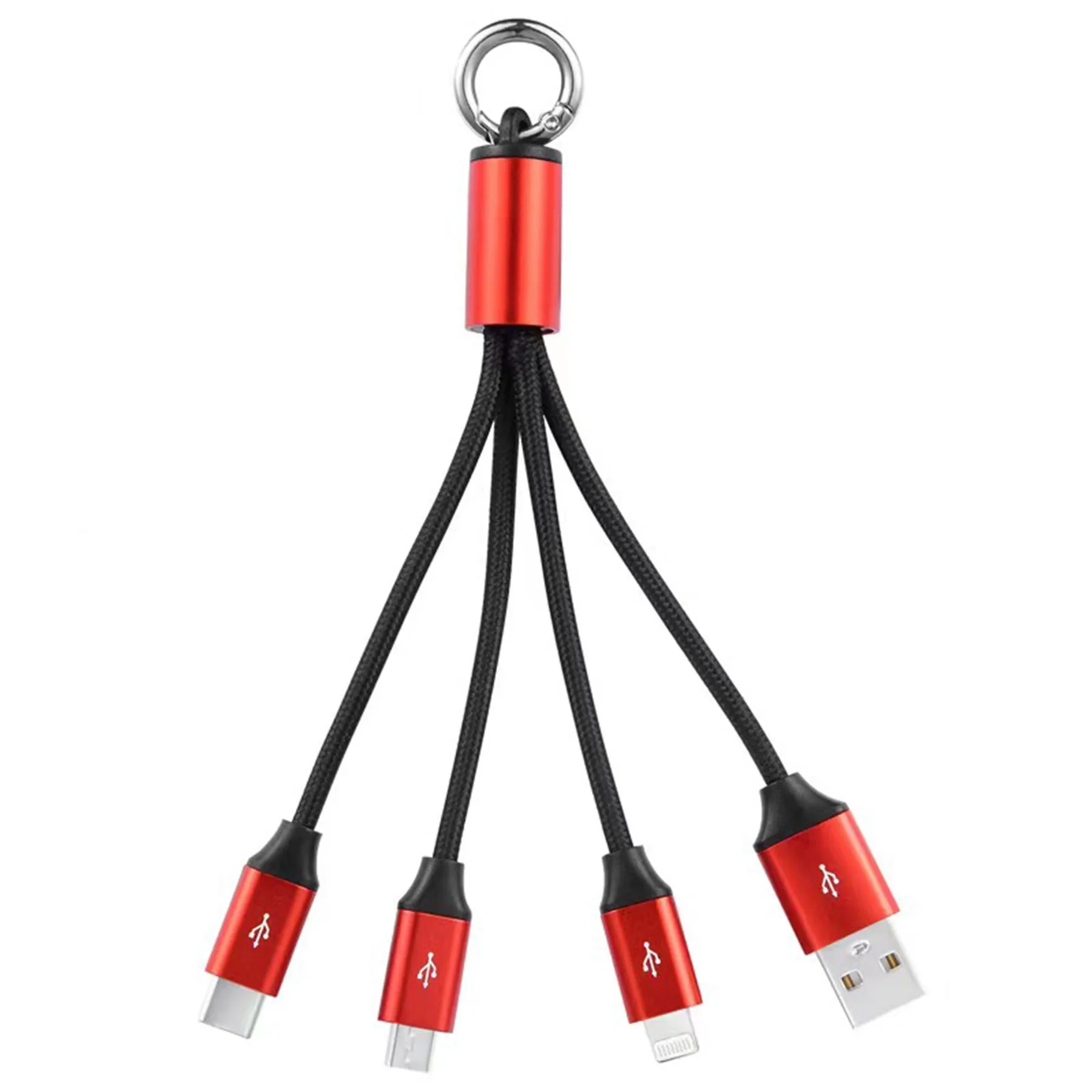 3 in 1 (2 - Pack) USB Cable with Keychain 5