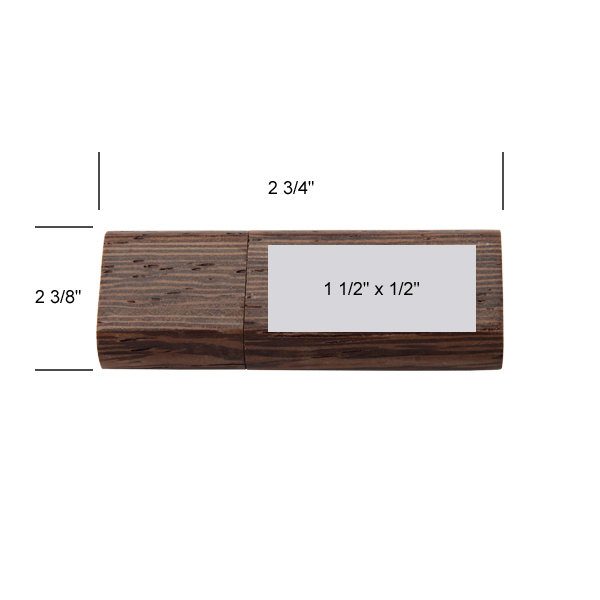 Bonnie Walnut Curved-Edge USB 4