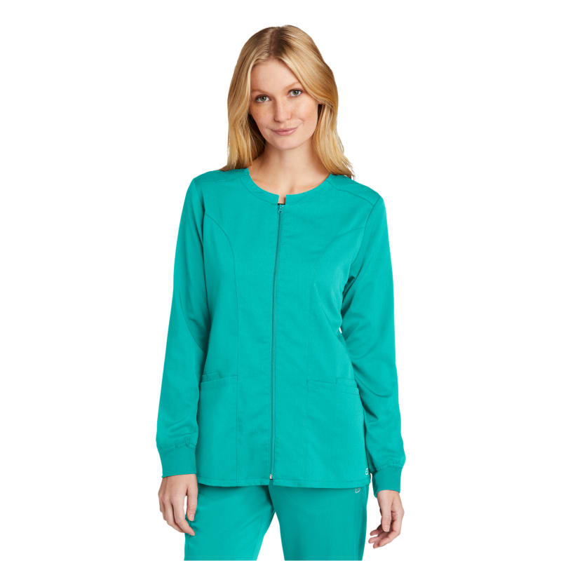 WonderWink Women's Premiere Flex Full-Zip Scrub Jacket 19