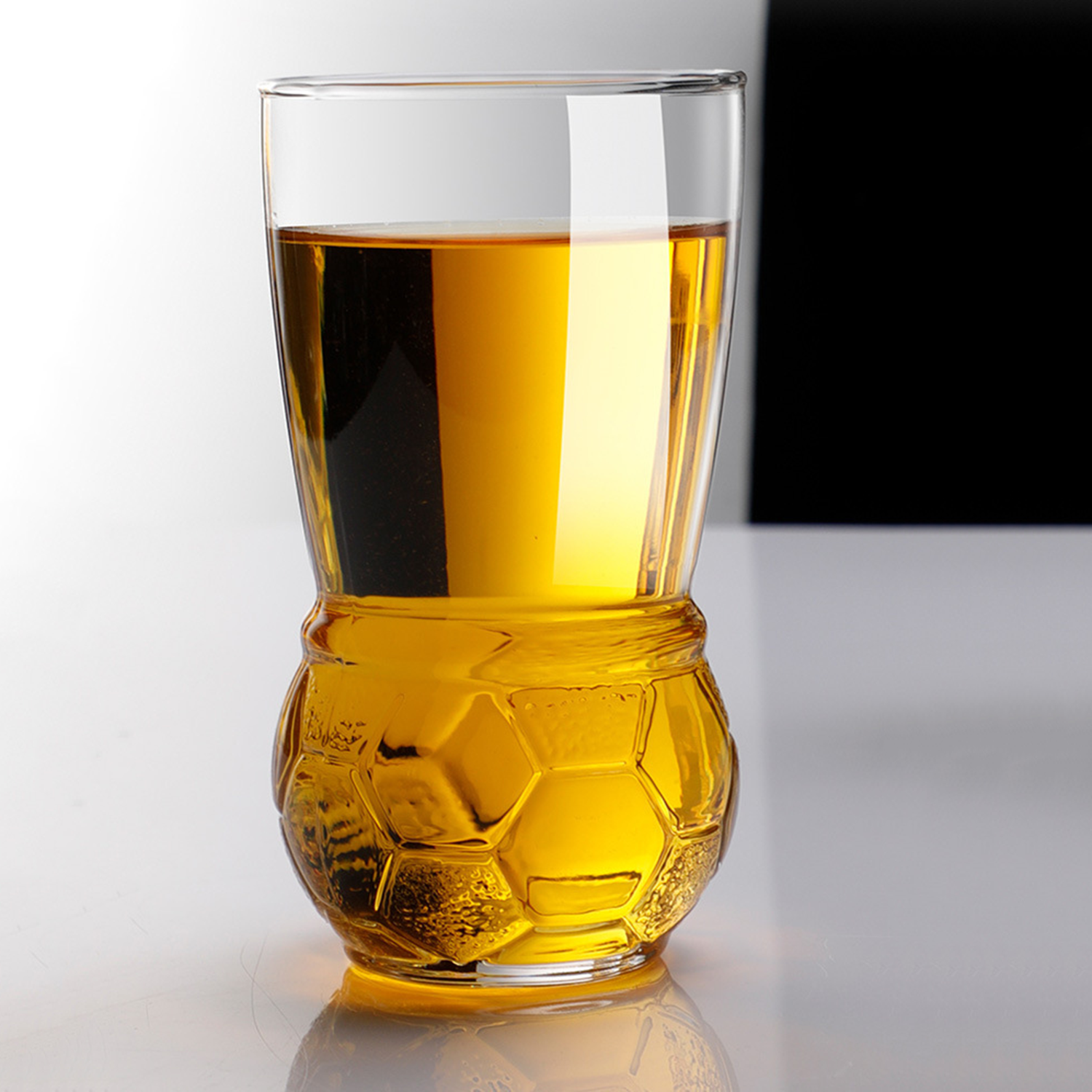 15Oz Football-Themed Transparent Glass Tumbler 3