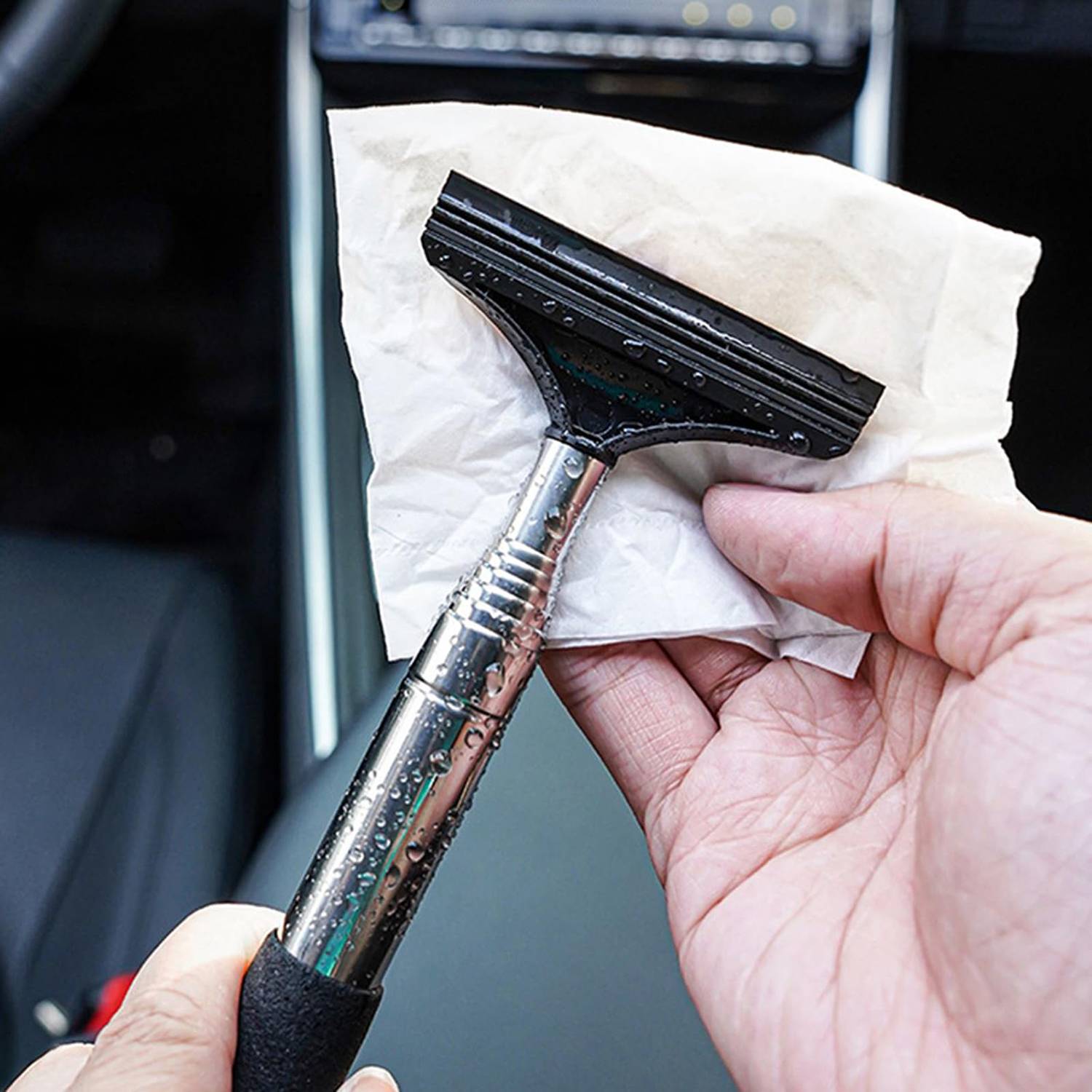 Mini Portable Retractable Car Rearview Mirror Wiper 7