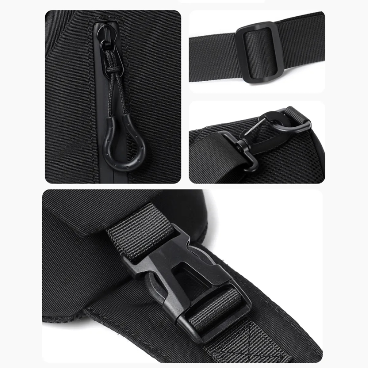 Crossbody Sling Bag with USB Charging Port & Safety Buckle 7