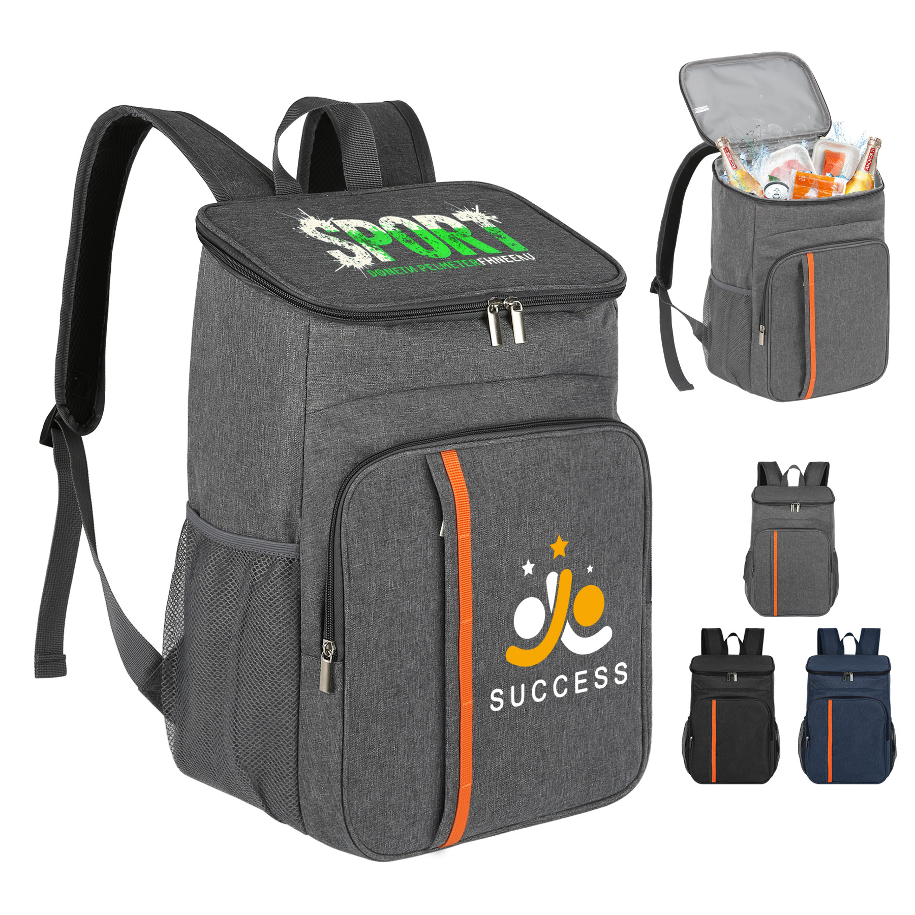 24 Can Insulated Backpack Cooler Bag (Ocean) 6