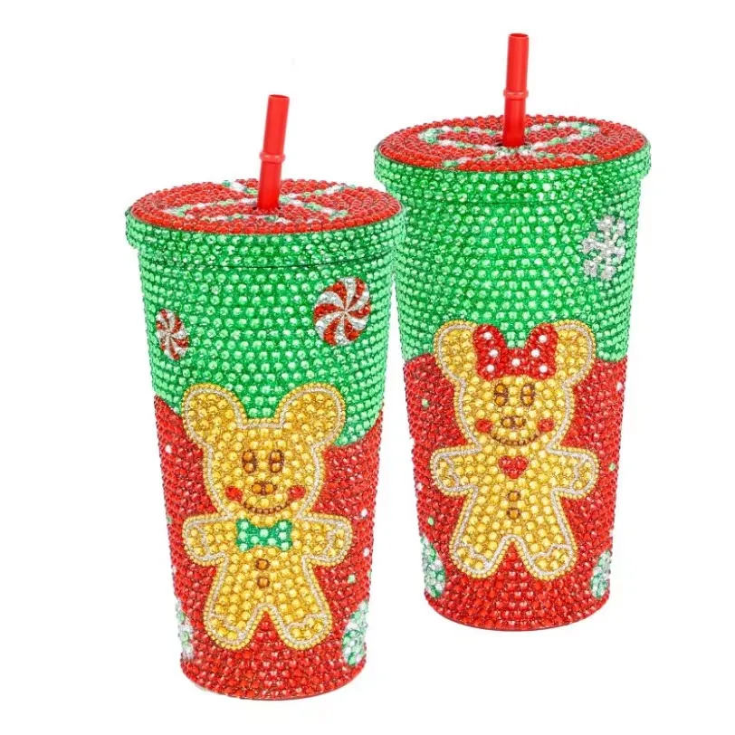 16 Oz Bling Diamond Straw Cup 7
