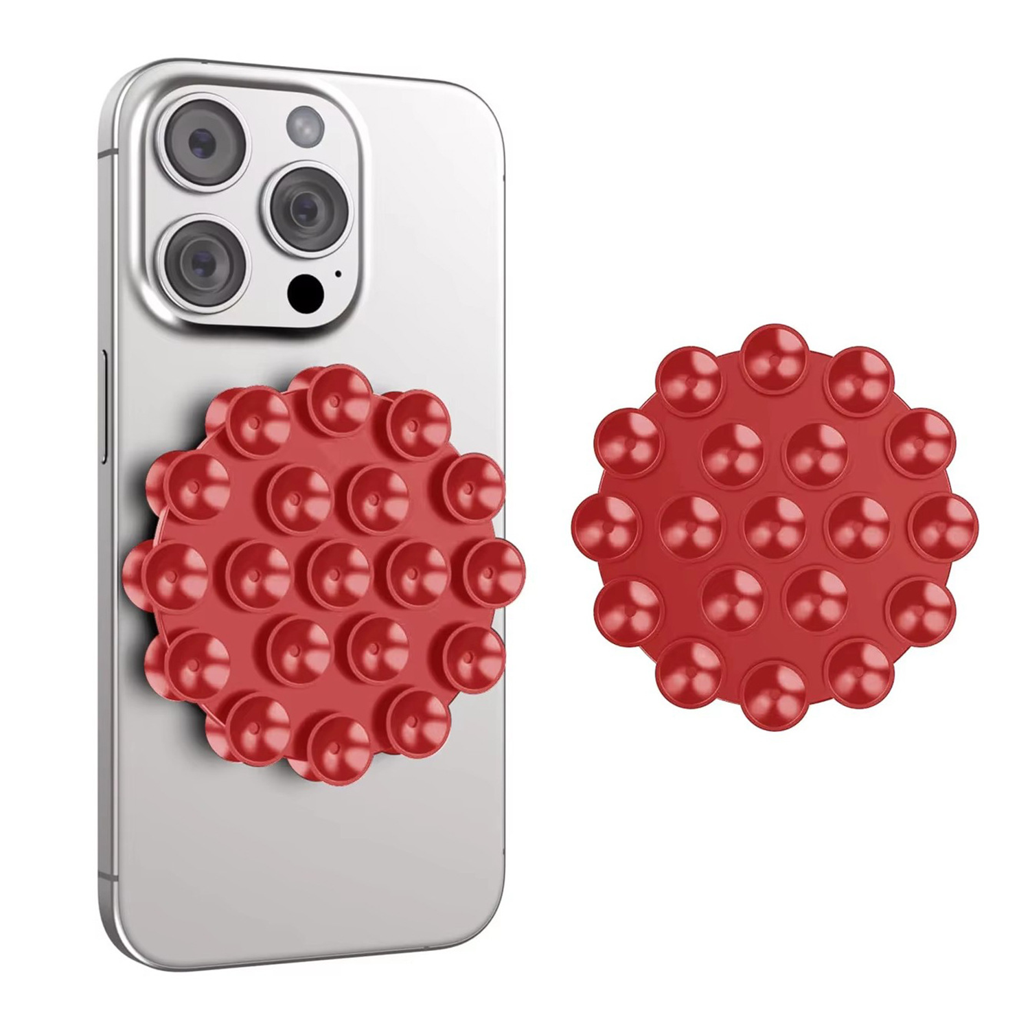Silicone Suction Phone Mount with Adhesive Backing 7