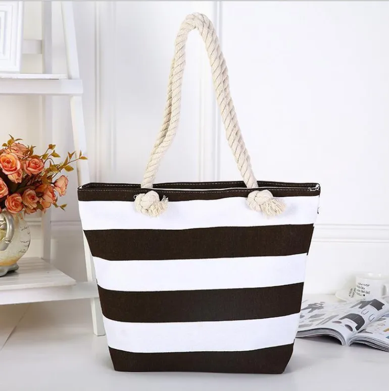 Canvas Beach Bag, custom tote bag with logo imprint 5