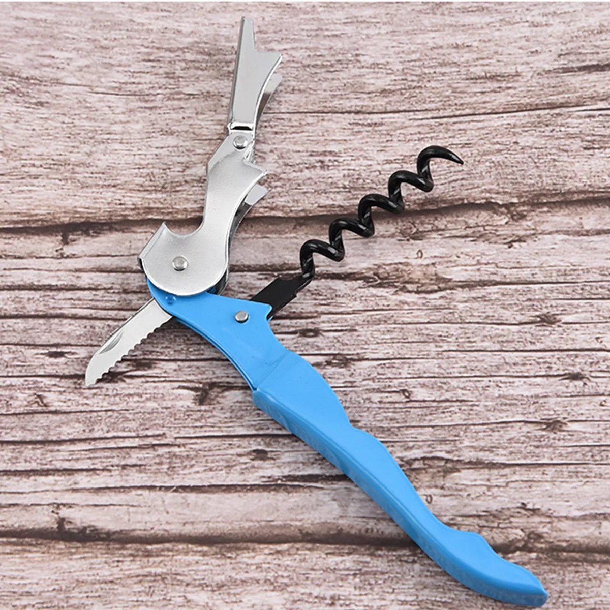 Waiters Corkscrew with Foil Cutter and Bottle Opener 2