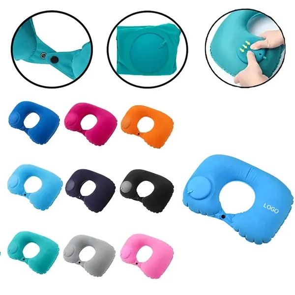 Inflatable Neck Pillow - Automatic Press Inflator 10