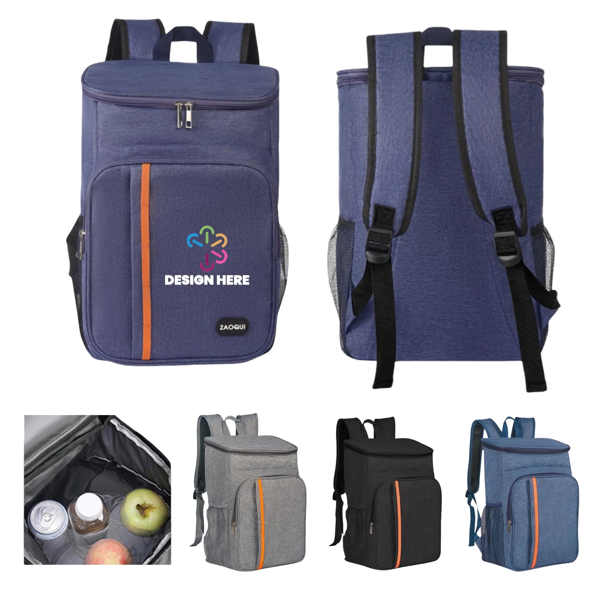 Large Insulated Backpack Multifunctional Cooler Full Color 3