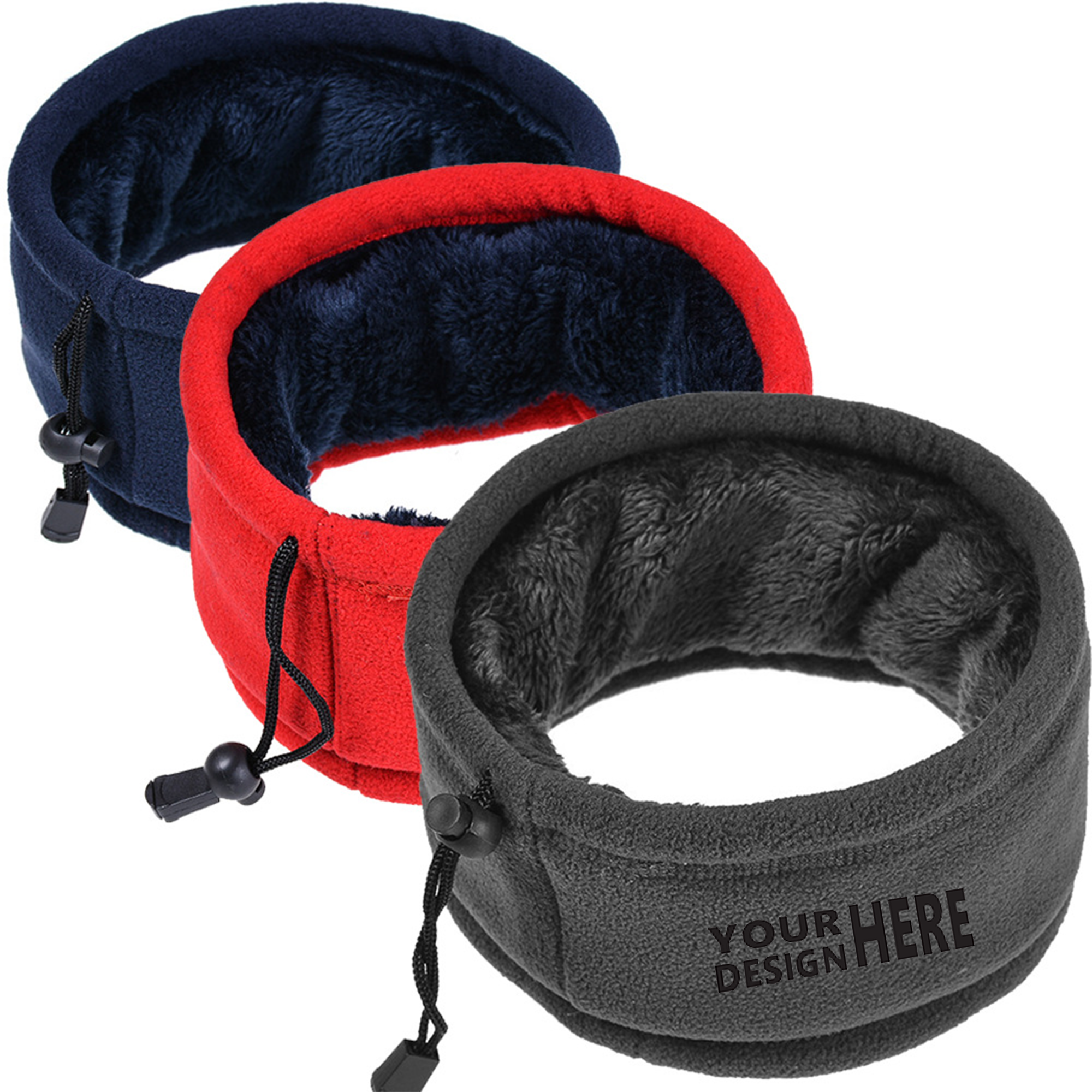 Winter Double-Layer Fleece Neck Warmer Outdoor Cycling Gaiter 1