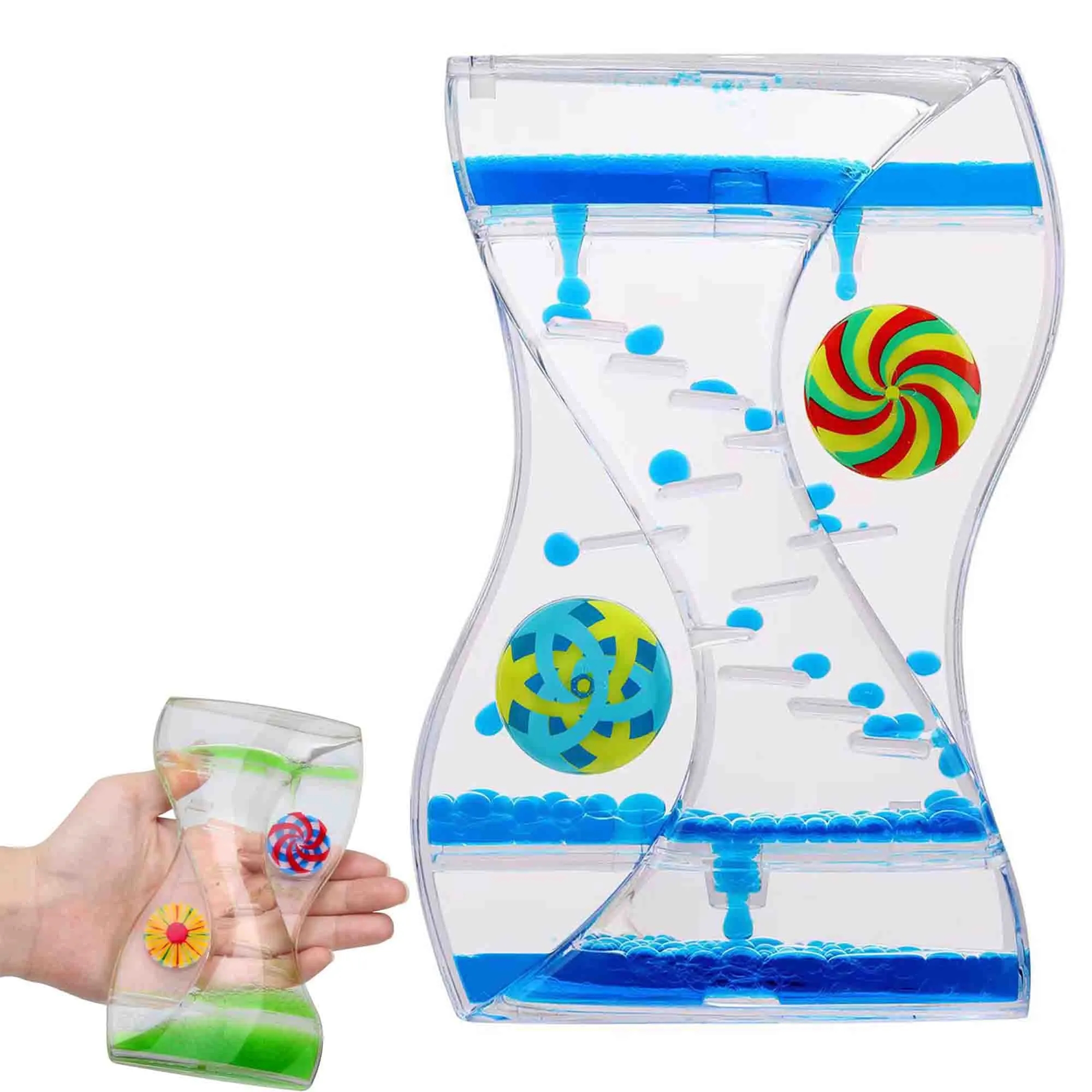 Sensory Liquid Motion Bubbler Timers Hourglass 4