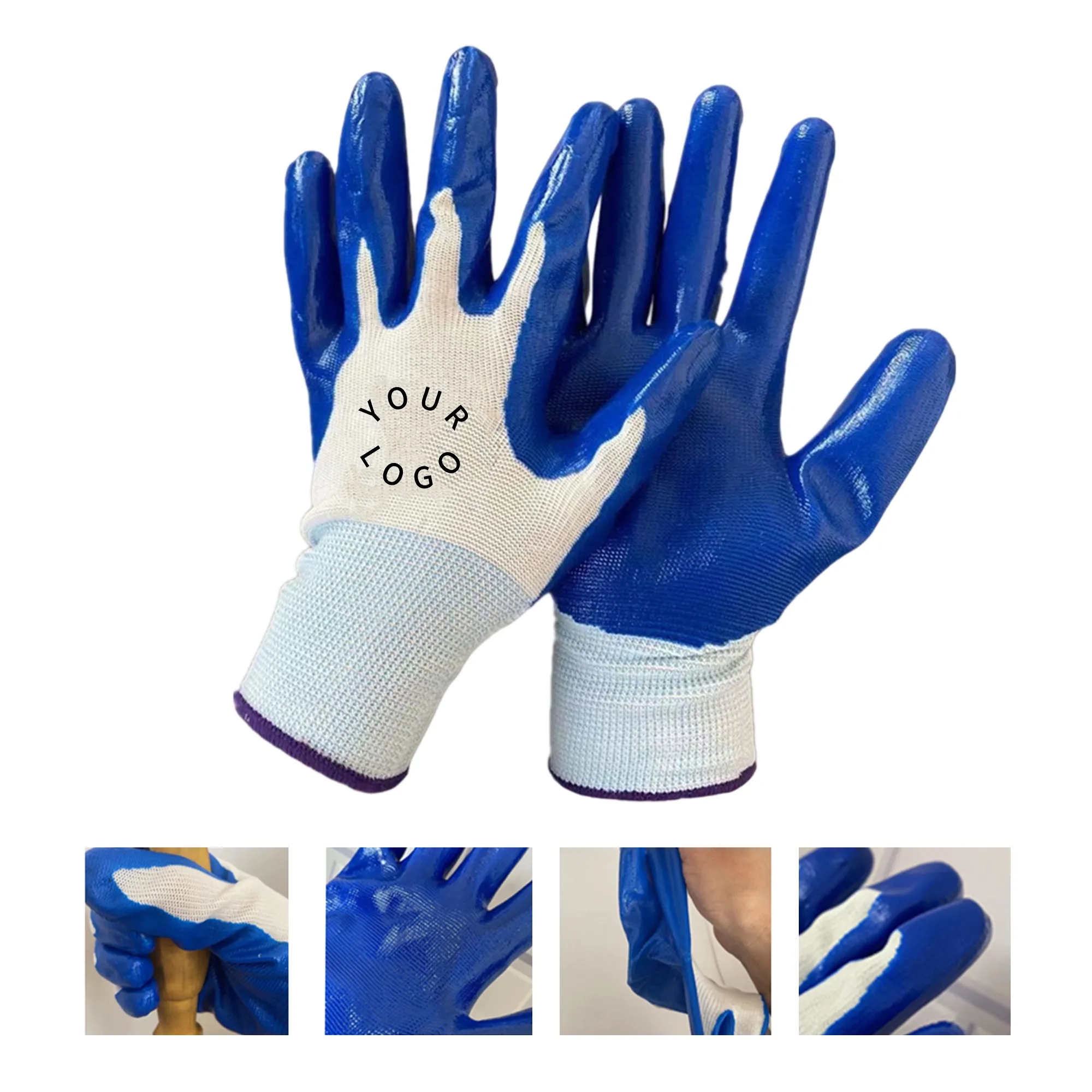 Nitrile Safety Gloves Durable Anti Slip Work 1