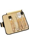 5 Piece BBQ Set (Bamboo) in Roll-Up Case 20