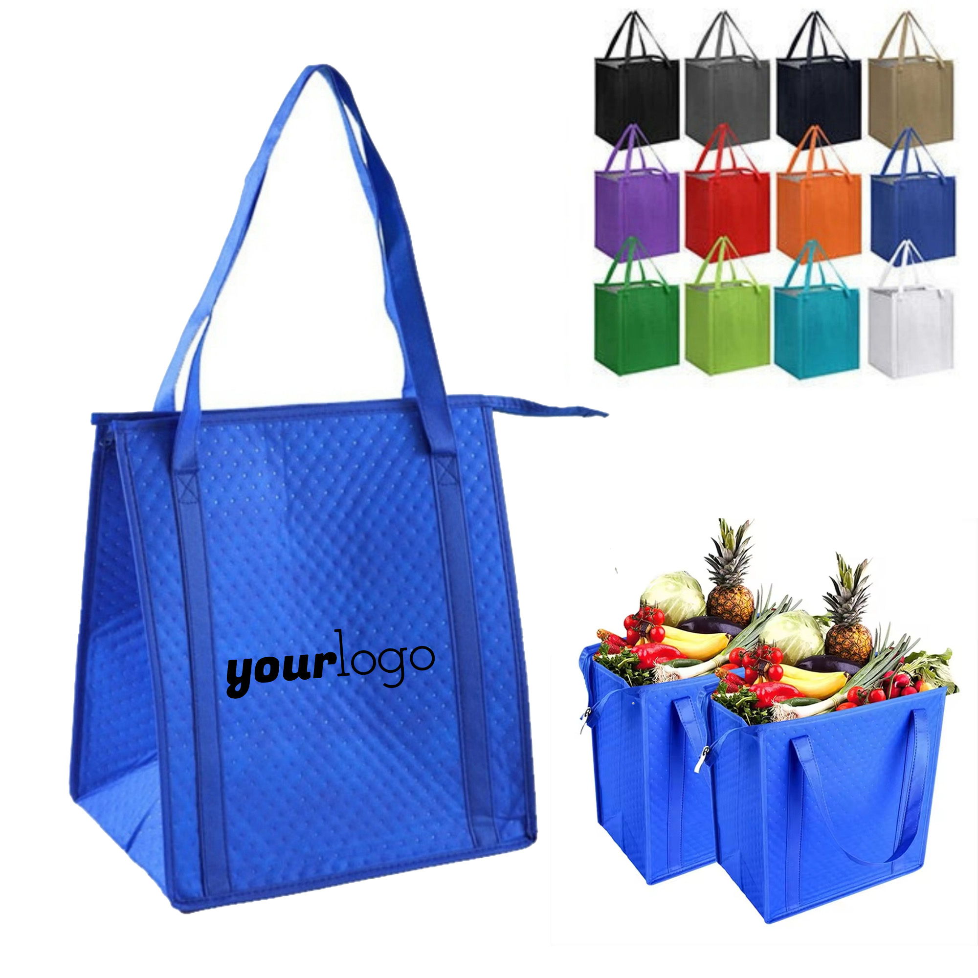 Eco - Friendly Insulated Tote with Dimpled Fabric 4